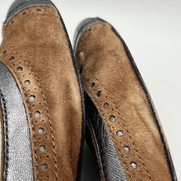 Sam Edelman Ballet Flat Shoes Women's Brown Pewter Metallic Leather Addie Sz 9.5 - Picture 14 of 14